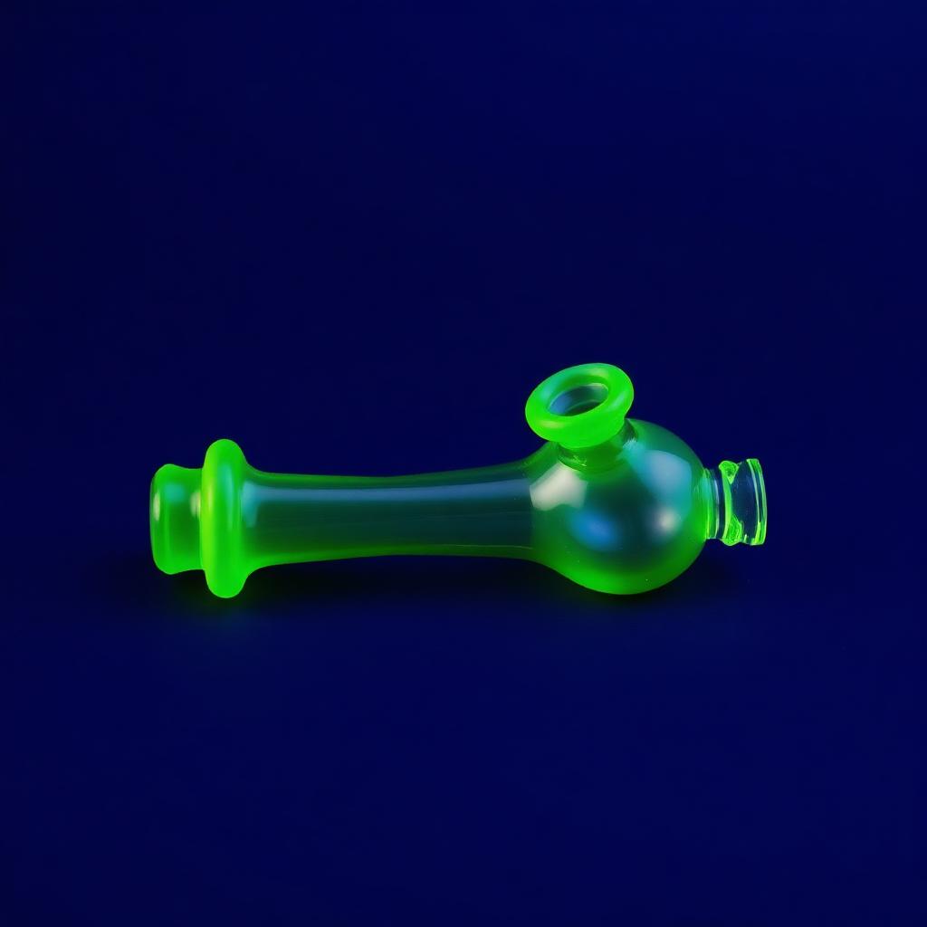 Green Hammer Bubbler glass piece